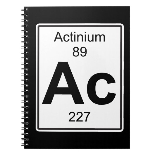 Ac - Actinium Notitieboek (Voorkant)
