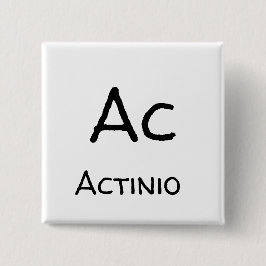 ac actinium tabel der elementen vierkante button 5,1 cm