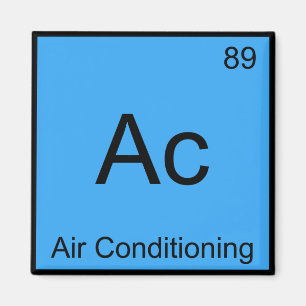 AC - Air Conditioning Chemistry Element Symbol T-s Magneet