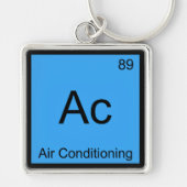 AC - Air Conditioning Chemistry Element Symbol T-s Sleutelhanger (Voorkant)