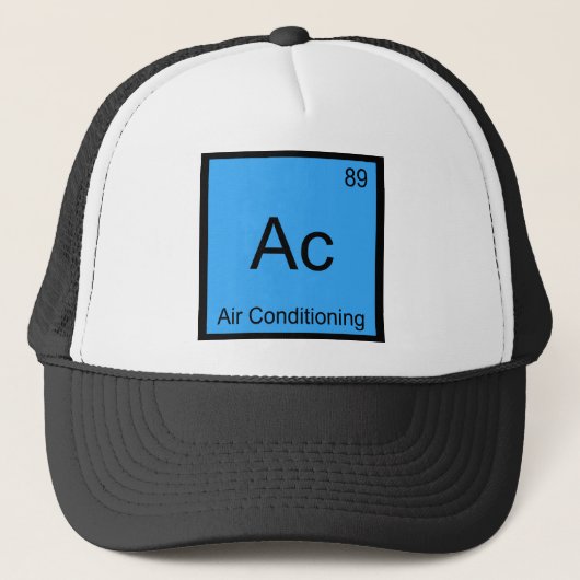 AC - Air Conditioning Chemistry Element Symbol T-s Trucker Pet (Voorkant)