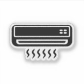 AC airconditioner Sticker (Voorkant)