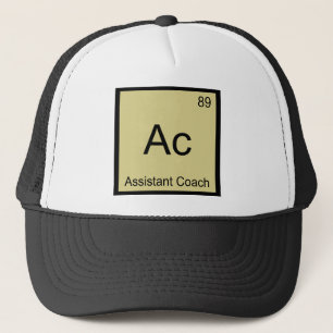 AC — Assistent Coach Chemistry Element Symbol T-sh Trucker Pet