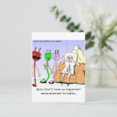 AC/DC bedrading Funny Relatie Gay/Lesbian Gifts Briefkaart (Staand voorkant)