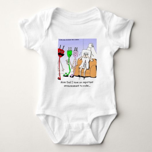 AC/DC Bedrading Grappige Relatie Geschenken voor H Romper (Voorkant)