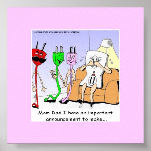 AC/DC Bedrading Grappige relatiegeschenken (homose Poster