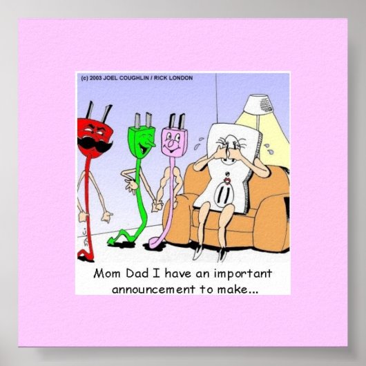 AC/DC Bedrading Grappige relatiegeschenken (homose Poster (Voorkant)