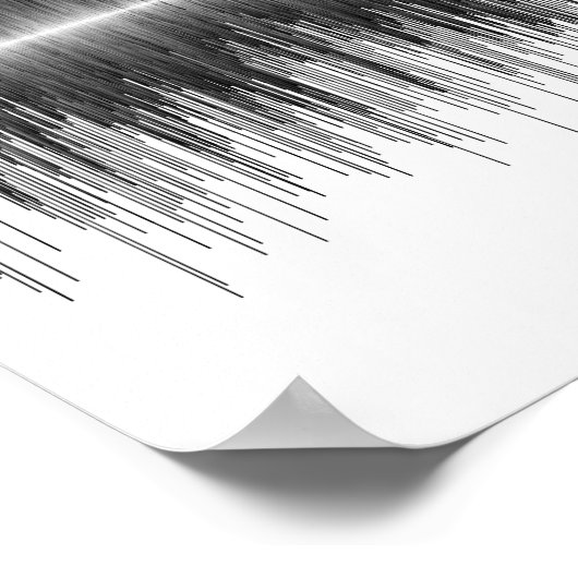 AC/DC - TERUG IN BLACK SOUNDWAVE POSTER (Hoek)