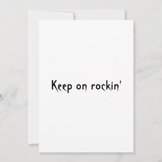 AC/DC-verjaardag Kaart (Achterkant)