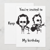 AC/DC-verjaardag Kaart (Voorkant / Achterkant)