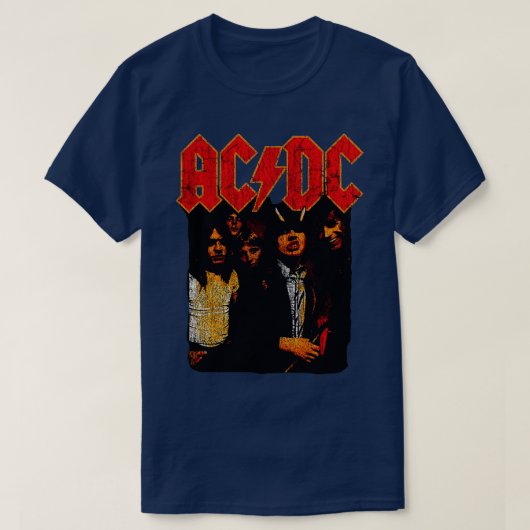 AC DC-Vintage T-shirt (Design voorkant)
