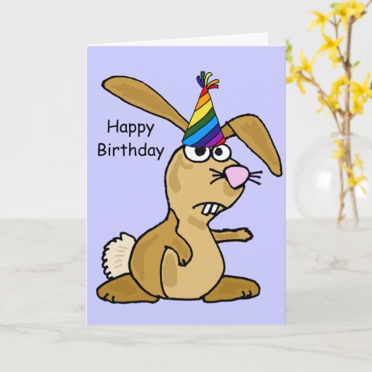 AC- de grappige Kaart van de Verjaardag van het (Gele Bloem)