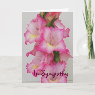 AC- de roze BloemenKaart van de Sympathie Kaart