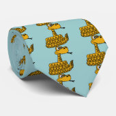 AC-Funky Rattlesnake Cartoon Stropdas (Opgerold)