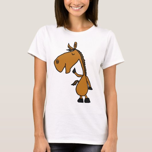 AC- Funny Horse Cartoon Shirt (Voorkant)