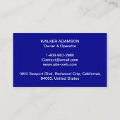 (AC Heat, HV Cool) Aangepaste Logo & Professionele Visitekaartje (Achterkant)