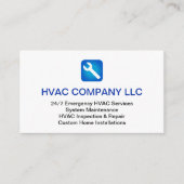 (AC Heat, HV Cool) Aangepaste Logo & Professionele Visitekaartje (Voorkant)
