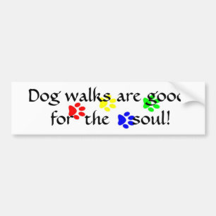 AC-Hondenwandelingen zijn goed voor de ziel sticke Bumpersticker