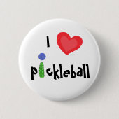 AC- I Love Pickleball Button (Voorkant)