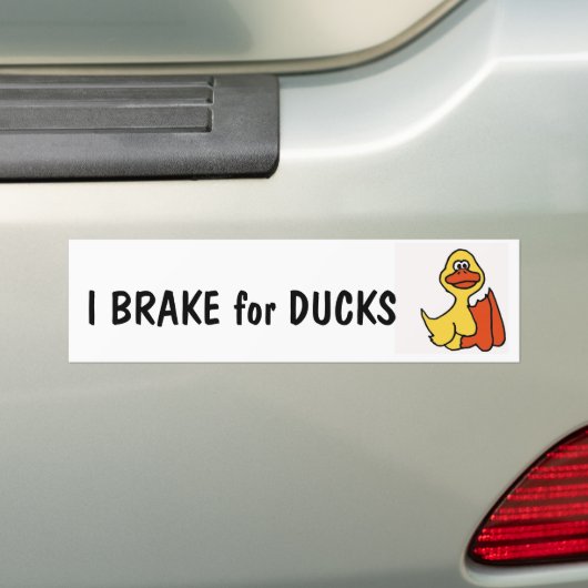 AC-I-remmen voor eenden Bumpersticker (Op auto)