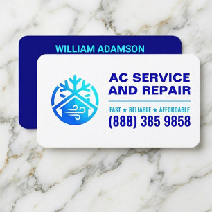 AC Installatie Reparatie Service   Airconditioning Visitekaartje
