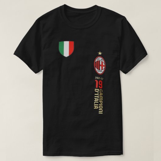 Ac Milan Champions 2022 19 Scudito T-shirt (Design voorkant)