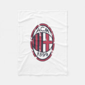 Ac milan retro badged fleece deken (Voorkant)