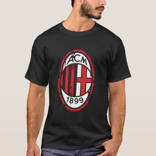 Ac milan retro t-shirt (Voorkant)