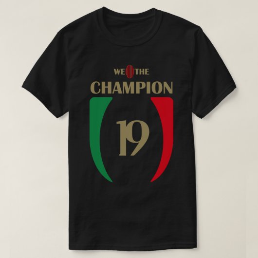 AC MILAN WE DE CHAMP19NS - Milaan Wij de Champion T-shirt (Design voorkant)