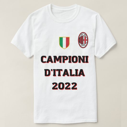 ac Milanese kampioenen 2022 T-shirt (Design voorkant)