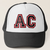 'AC'-monogram Trucker Pet (Voorkant)