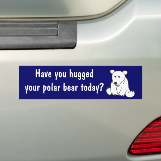 AC-Polar Beer Hug Bumpersticker (Op auto)