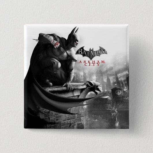 AC-Poster - Batman Gargoyle Ledge Vierkante Button 5,1 Cm (Voorkant)