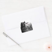 AC-Poster - Batman Gargoyle Ledge Vierkante Sticker (Envelop)