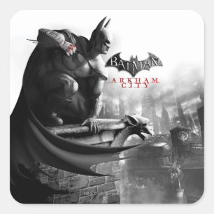 AC-Poster - Batman Gargoyle Ledge Vierkante Sticker