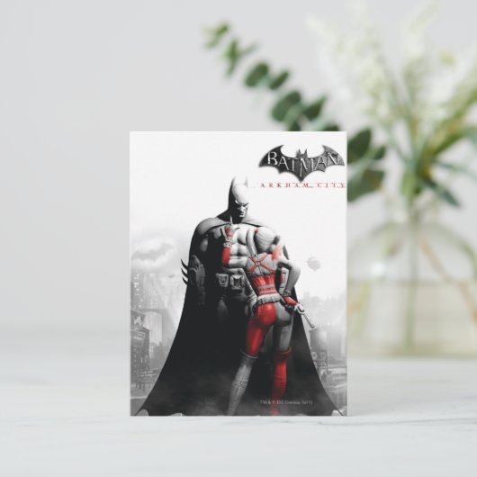 AC-Poster - Batman & Harley Briefkaart (Staand voorkant)