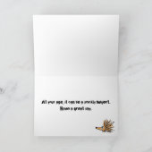 AC- Prickly Porcupine Birthday Card Kaart (Binnen)