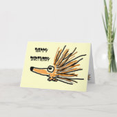 AC- Prickly Porcupine Birthday Card Kaart (Voorkant)