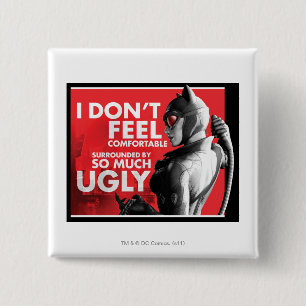 AC propaganda - Catoman oncomfortabel Vierkante Button 5,1 Cm