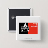 AC Propaganda - Escape is onmogelijk Vierkante Button 5,1 Cm (Voorkant /achterkant)