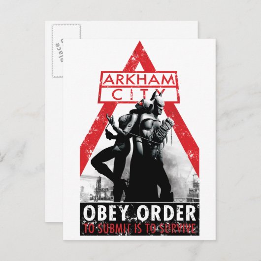 AC propaganda - Obey/to Submit moet overleven Briefkaart (Voorkant / Achterkant)