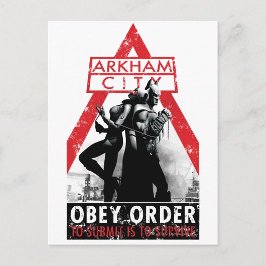 AC propaganda - Obey/to Submit moet overleven Briefkaart (Voorkant)