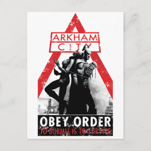 AC propaganda - Obey/to Submit moet overleven Briefkaart