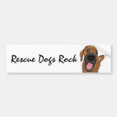AC- Rescue Dogs Rock Bumpersticker (Voorkant)