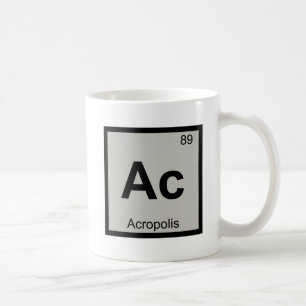 Ac - Symbool voor de chemie bij de architectuur va Koffiemok