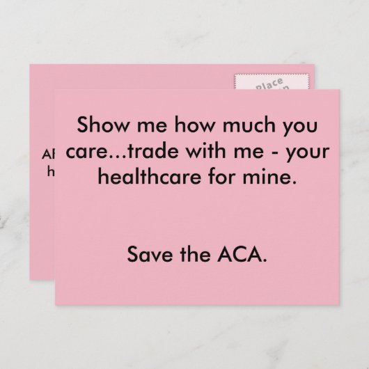 ACA BRIEFKAART (Voorkant / Achterkant)