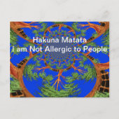 Acacia Alchemie: Ik ben niet allergisch voor kunst Briefkaart (Voorkant)