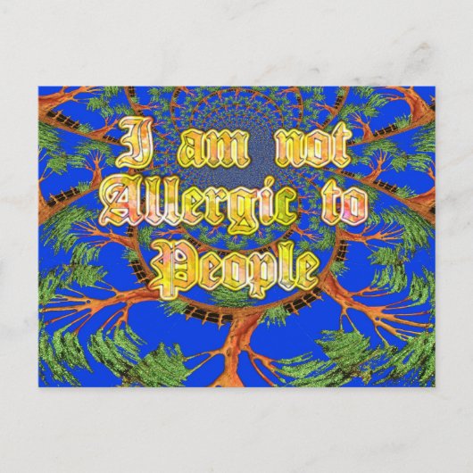 Acacia Alchemie: Ik ben niet allergisch voor kunst Briefkaart (Voorkant)