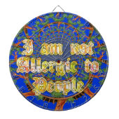 Acacia Alchemie: Ik ben niet allergisch voor kunst Dartbord (Voorkant)