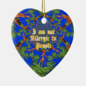 Acacia Alchemie: Ik ben niet allergisch voor kunst Keramisch Ornament (Rechts)